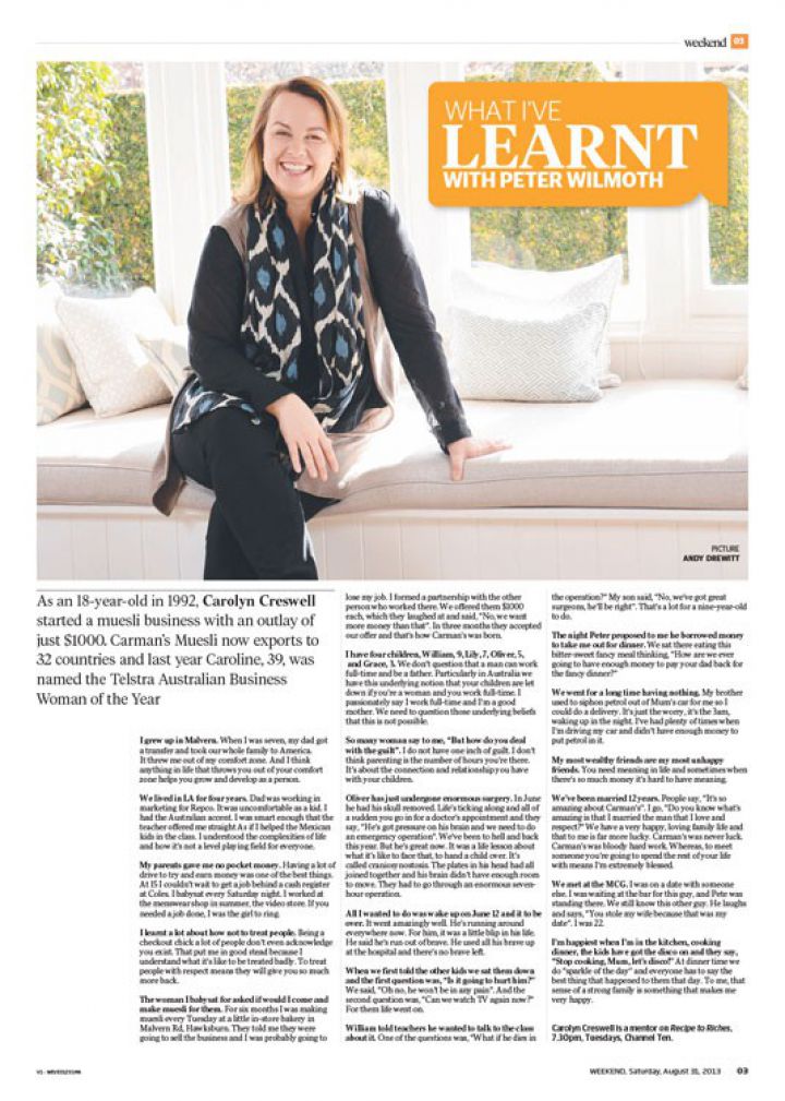 What I've Learnt - Carolyn Creswell