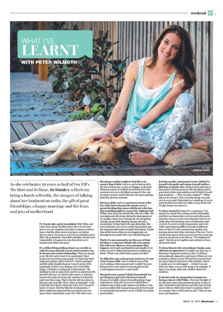 What I've Learnt - Jo Stanley