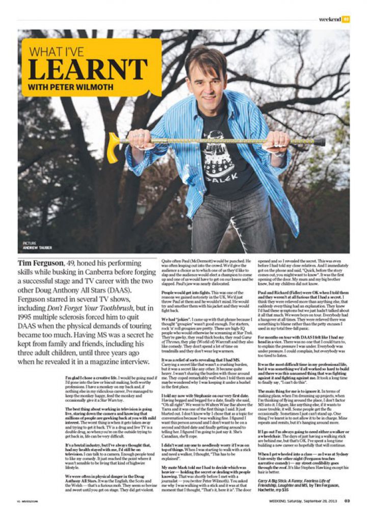 What I've Learnt - Tim Ferguson